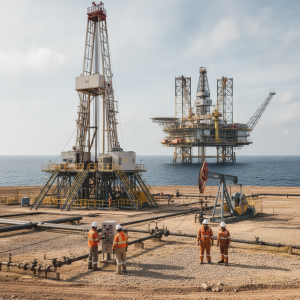 oil rigs land offshore comparison png